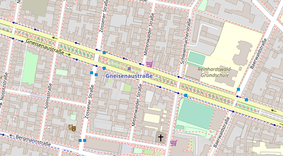 Werbemittel auf Satellitenbild