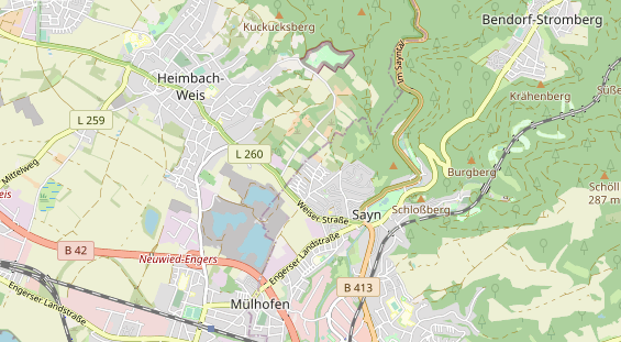 Werbemittel auf Karte