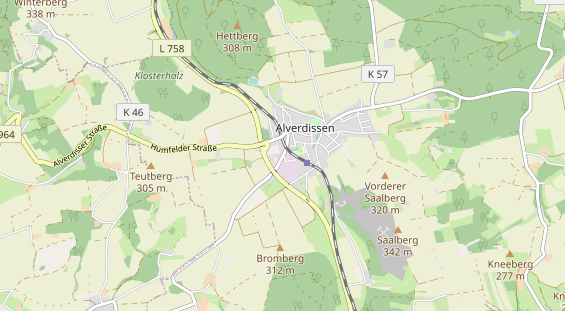 Werbemittel auf Karte