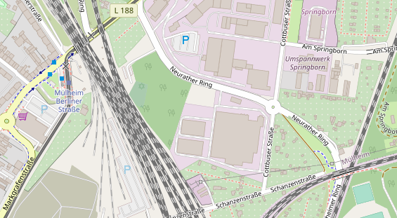 Veranstaltungstechnik auf Satellitenbild