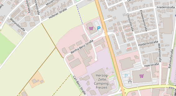 Veranstaltungstechnik auf Satellitenbild