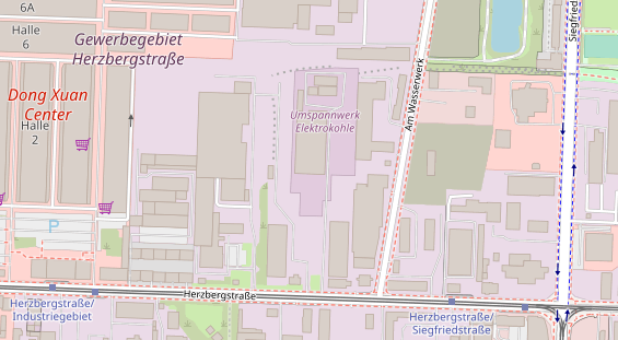 Veranstaltungstechnik auf Satellitenbild