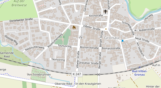 Veranstaltungstechnik auf Satellitenbild