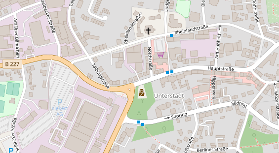 Veranstaltungstechnik auf Satellitenbild