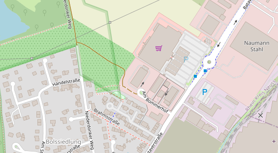 Veranstaltungstechnik auf Satellitenbild