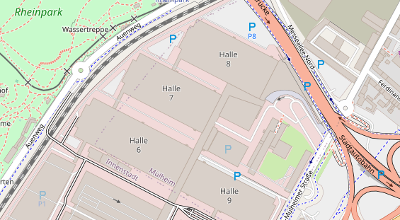 Veranstaltungstechnik auf Satellitenbild