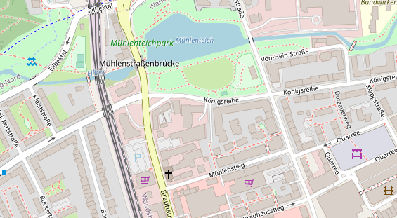 Veranstaltungstechnik auf Satellitenbild