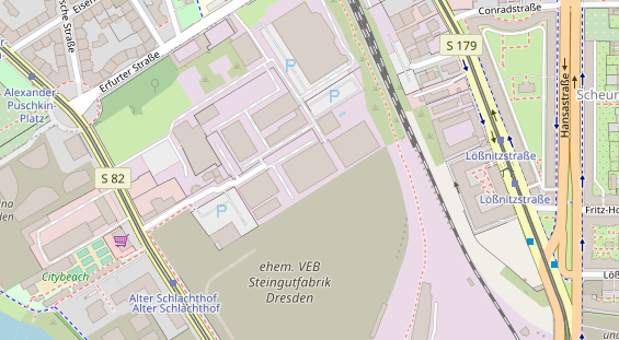 Veranstaltungstechnik auf Satellitenbild