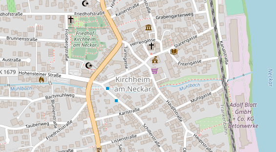 Veranstaltungstechnik auf Satellitenbild