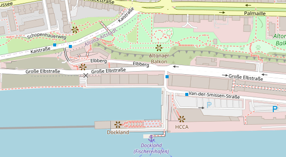 Veranstaltungstechnik auf Satellitenbild