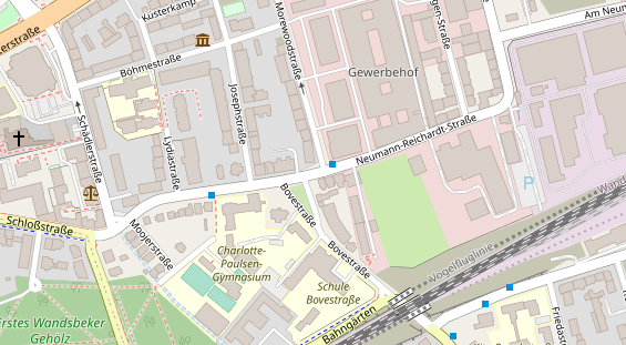 Veranstaltungstechnik auf Satellitenbild