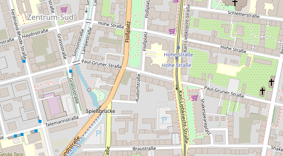 Veranstaltungstechnik auf Satellitenbild