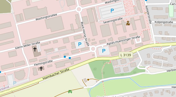 Veranstaltungstechnik auf Satellitenbild