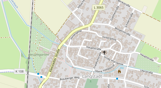 Tagungshotels auf Satellitenbild