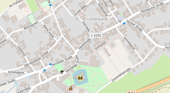 Tagungshotels auf Satellitenbild