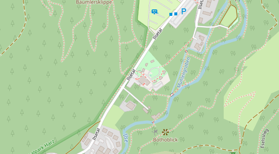 Tagungshotels auf Satellitenbild