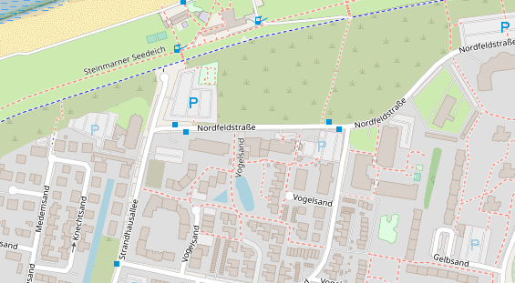 Tagungshotels auf Satellitenbild