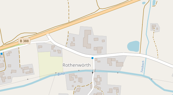 Tagungshotels auf Satellitenbild