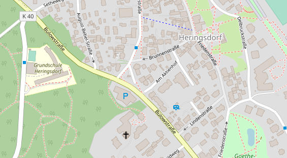 Tagungshotels auf Satellitenbild