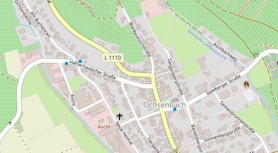 Tagungshotels auf Satellitenbild