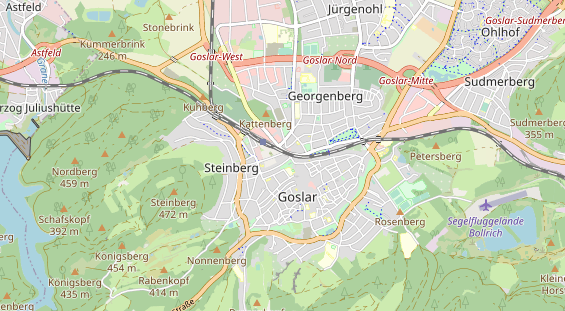 Tagungshotels auf Karte