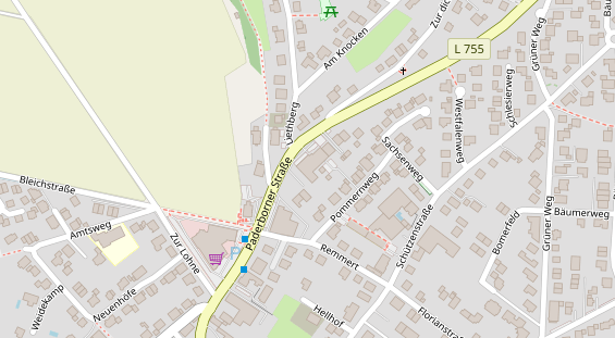 Tagungshotels auf Satellitenbild