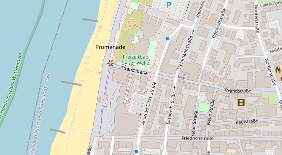 Tagungshotels auf Satellitenbild