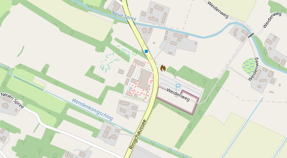 Tagungshotels auf Satellitenbild