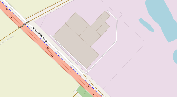 Tagungshotels auf Satellitenbild