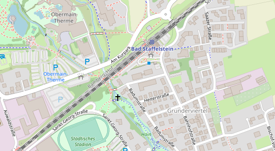 Tagungshotels auf Satellitenbild