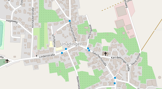 Tagungshotels auf Satellitenbild