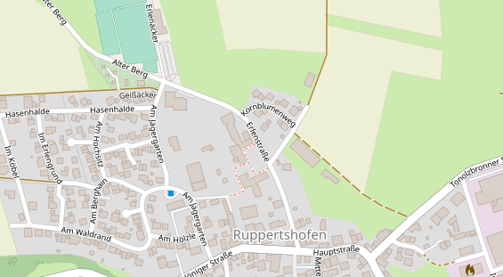 Tagungshotels auf Satellitenbild