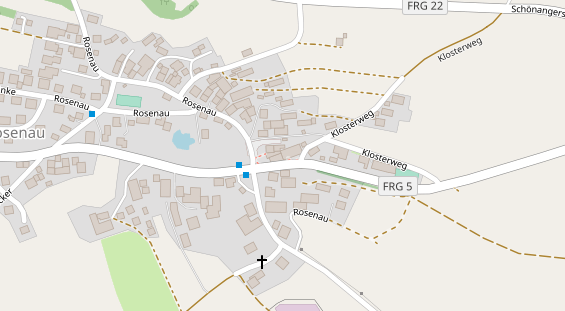Tagungshotels auf Satellitenbild