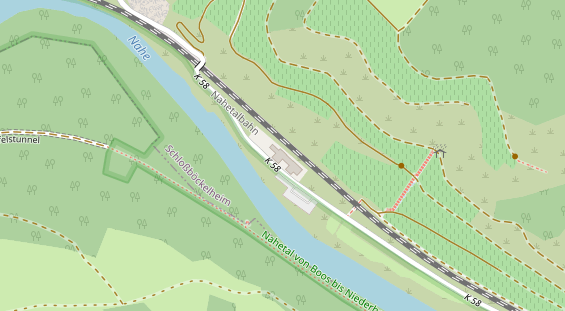 Tagungshotels auf Satellitenbild