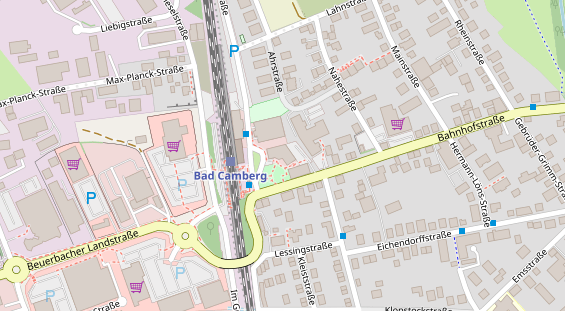 Tagungshotels auf Satellitenbild