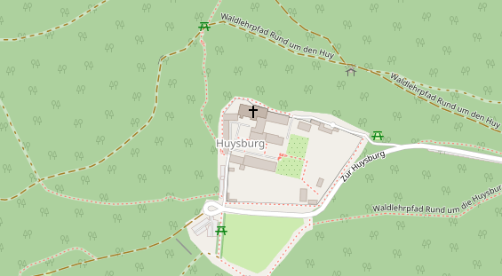 Tagungshotels auf Satellitenbild