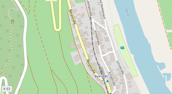 Tagungshotels auf Satellitenbild