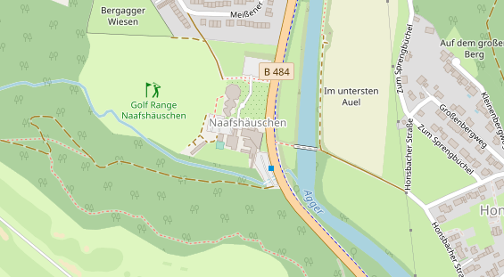 Tagungshotels auf Satellitenbild