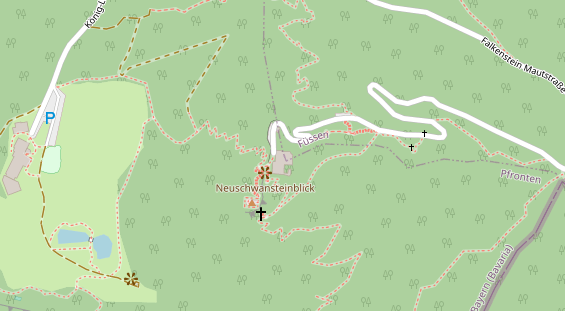 Tagungshotels auf Satellitenbild