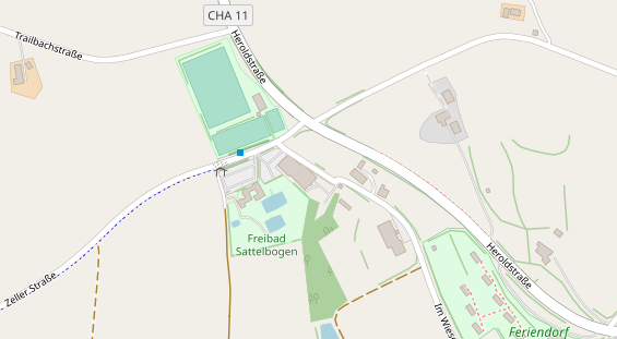 Tagungshotels auf Satellitenbild