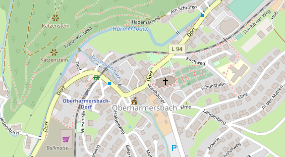 Tagungshotels auf Satellitenbild