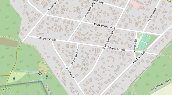 Tagungshotels auf Satellitenbild