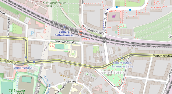 Tagungshotels auf Satellitenbild