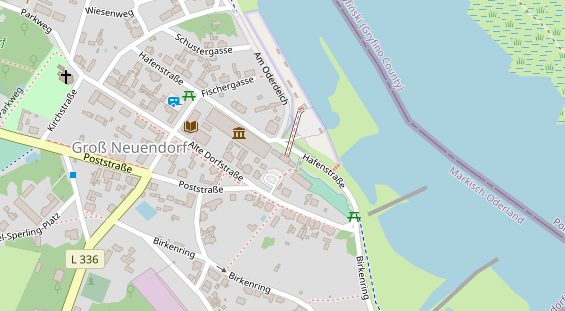 Tagungshotels auf Satellitenbild
