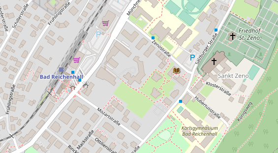 Tagungshotels auf Satellitenbild