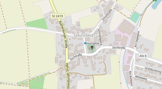 Tagungshotels auf Satellitenbild