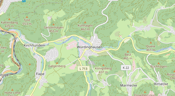 Tagungshotels auf Karte