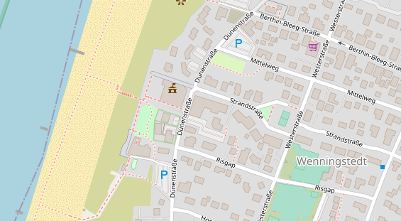 Tagungshotels auf Satellitenbild