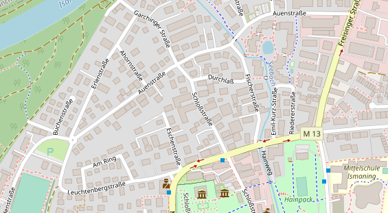 Tagungshotels auf Satellitenbild