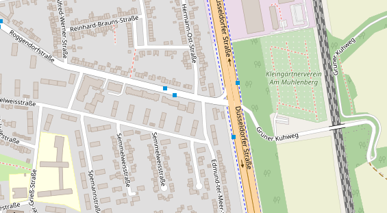 Tagungshotels auf Satellitenbild